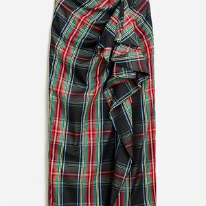 J. Crew Multicolor Tartan Ruffle Skirt